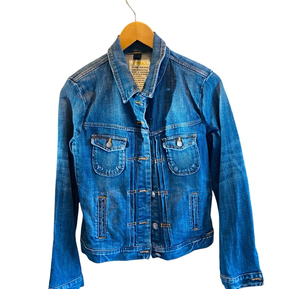 J Crew Vintage New Classic Denim Jacket Recycled Indigo - Picture 5 of 9